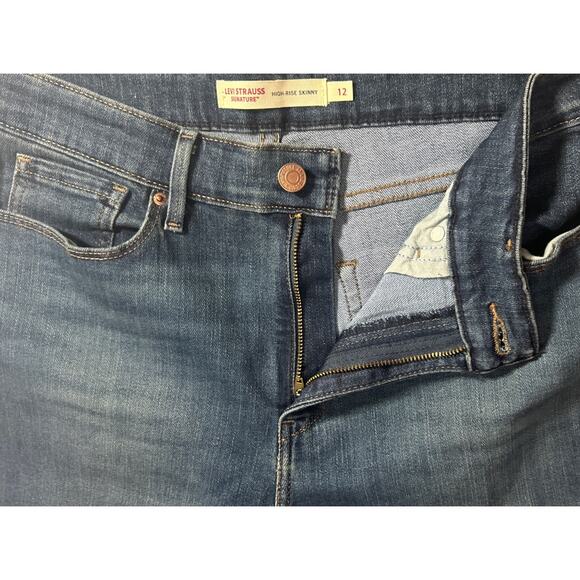 Levi Strauss Signature High-Rise Skinny Leg Jeans Size 12 - Picture 7 of 10